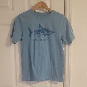 Graphic Tee with Shark Print